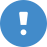 Notice blue
